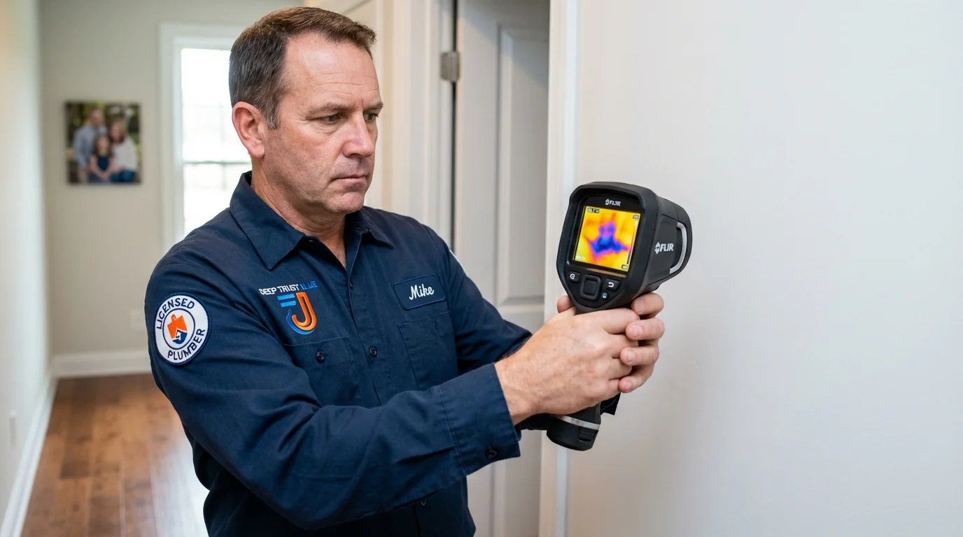 Thermal imaging leak detection by Johns Plumbing LLC in Jeannette